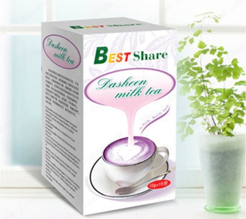 Best Share Dasheen Milk Tea free shipping 10 boxes