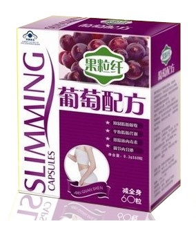 Fruit fiber Grape Formula slimming capsule for whole body slimming 1 box