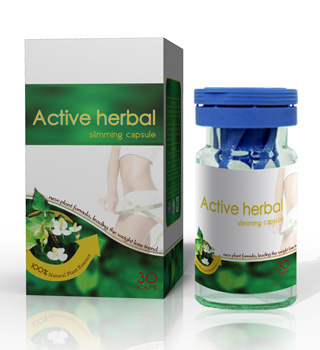 Active herbal slimming capsule 1 box