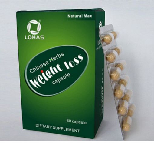 LOHAS natural max chinese herbs weight loss capsule 1 box