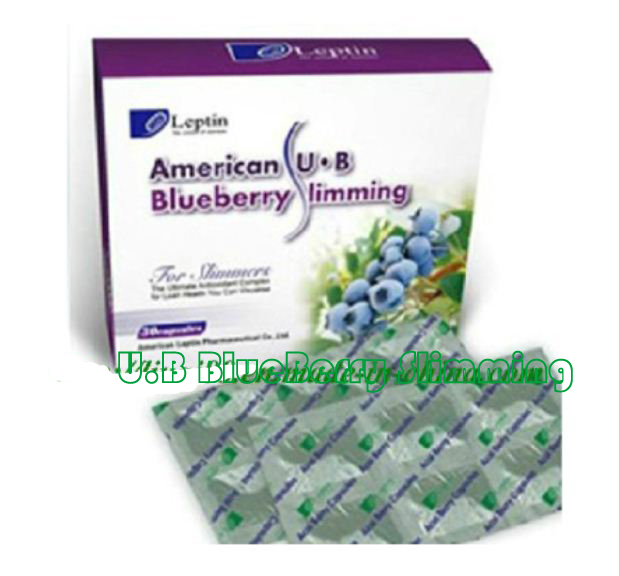 Leptin American UB blueberry slimming capsules 10 boxes - Click Image to Close